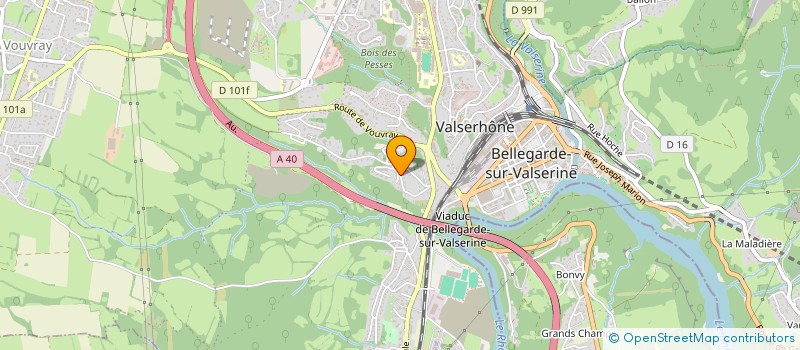 localisation de l'entreprise MADAME AMELINE BERTHELIER à VALSERHONE