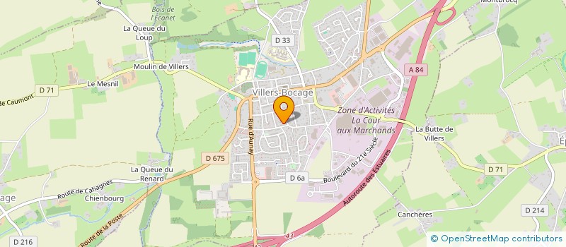 localisation de l'entreprise MADAME AMELINE BIDEL à VILLERS-BOCAGE