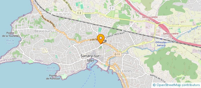 localisation de l'entreprise MADAME AMELINE CINTRAT  SANARY-SUR-MER