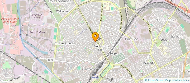 localisation de l'entreprise MADAME AMELINE CLAMY  REIMS