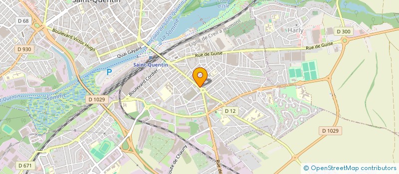 localisation de l'entreprise MADAME AMELINE CORDELETTE à SAINT-QUENTIN