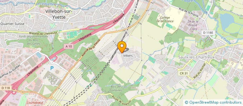 localisation de l'entreprise MADAME AMELINE DELMER  VILLEBON-SUR-YVETTE