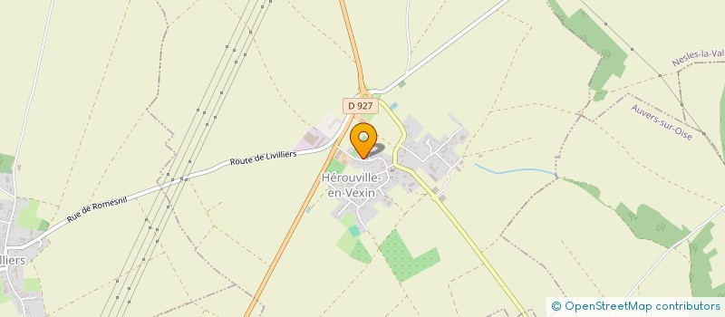 localisation de l'entreprise MADAME AMELINE GALLERAND  HEROUVILLE-EN-VEXIN