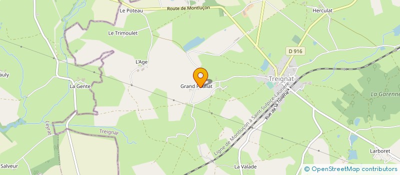 localisation de l'entreprise MADAME AMELINE GARNIER à TREIGNAT