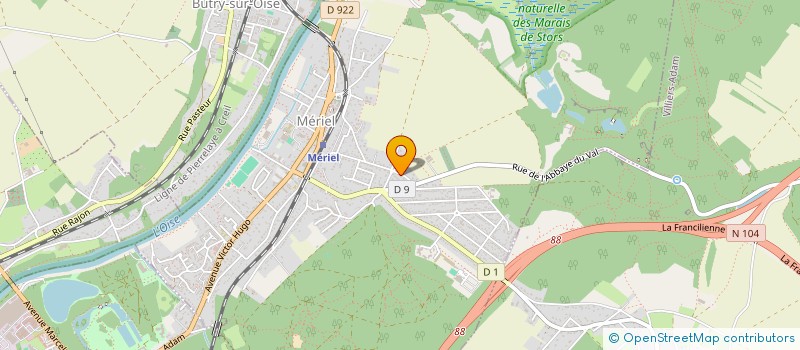 localisation de l'entreprise MADAME AMELINE GENEST  MERIEL