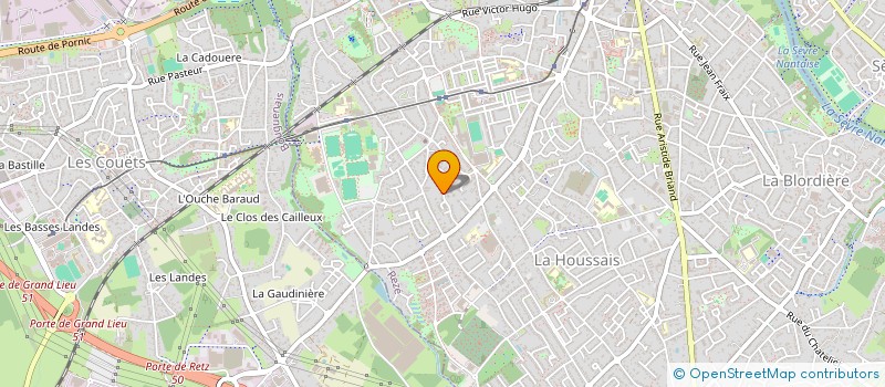 localisation de l'entreprise MADAME AMELINE MOUTIER  REZE