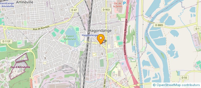 localisation de l'entreprise MADAME AMELINE PAQUIN  HAGONDANGE