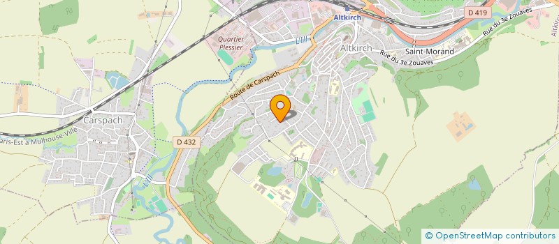 localisation de l'entreprise MADAME AMELINE PETERSCHMITT  ALTKIRCH