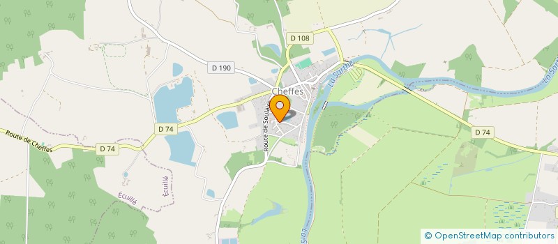 localisation de l'entreprise MADAME AMELINE PINEAU  CHEFFES