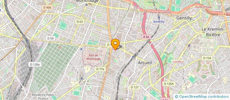 localisation de l'entreprise MADAME AMELLE BELKHIR à ARCUEIL