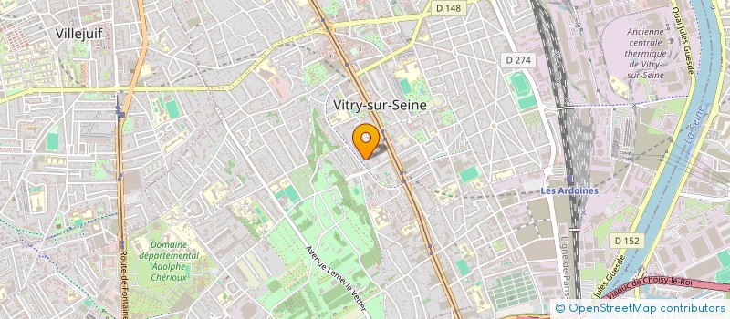localisation de l'entreprise MADAME AMELLE BENKERROUM à VITRY-SUR-SEINE