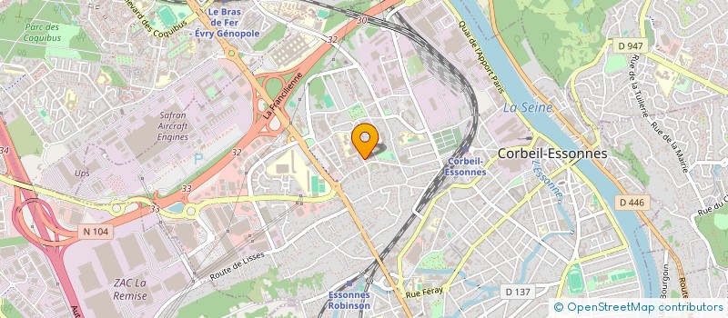 localisation de l'entreprise MADAME AMELLE BENREKTA à CORBEIL-ESSONNES