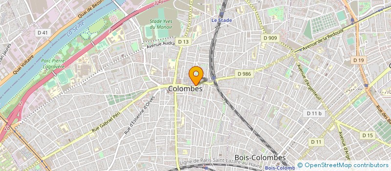 localisation de l'entreprise MADAME AMELLE BOUACH  COLOMBES