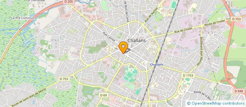 localisation de l'entreprise MADAME AMELLE MNAFEG  CHALLANS