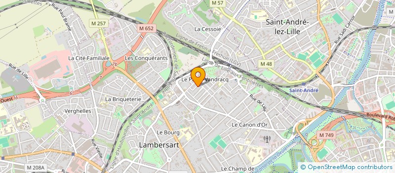 localisation de l'entreprise MADAME AMELLE UAHUD à LAMBERSART