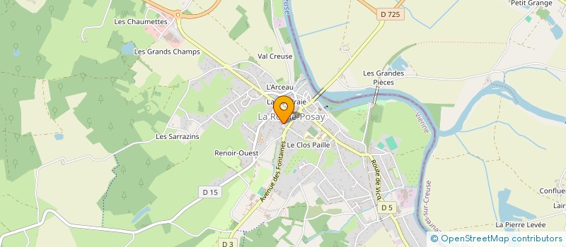 localisation de l'entreprise MADAME AMELLE VALLOIS à LA ROCHE-POSAY