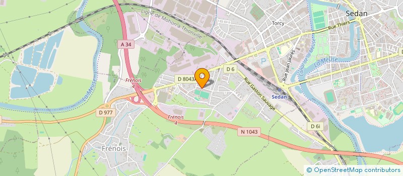 localisation de l'entreprise MADAME AMELLE YAMOUTHENE  SEDAN