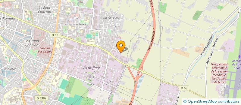 localisation de l'entreprise MADAME AMELY CHABERT  VALENCE