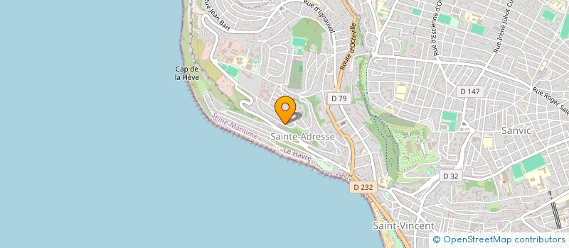 localisation de l'entreprise MADAME AMELY LEGRIX  SAINTE-ADRESSE