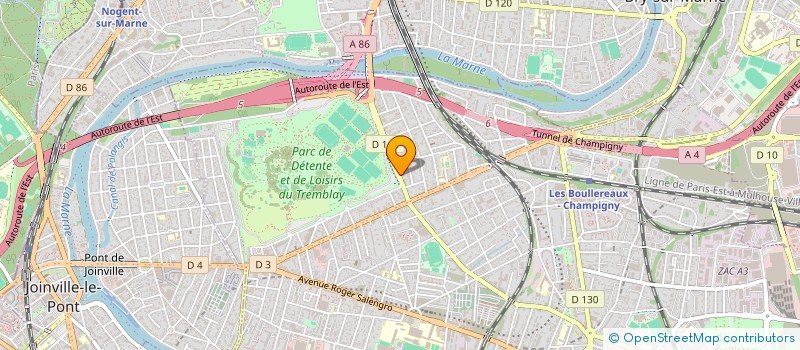 localisation de l'entreprise MADAME AMELY MARTINEZ à CHAMPIGNY-SUR-MARNE