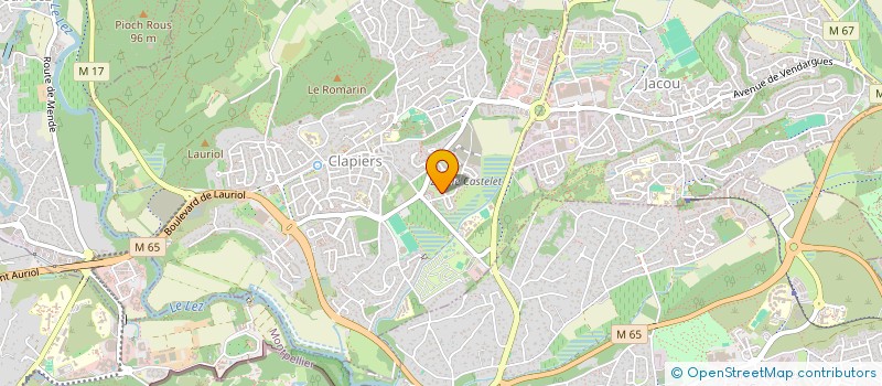 localisation de l'entreprise MADAME AMELY THOMIAS  CLAPIERS