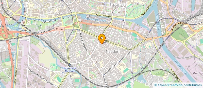 localisation de l'entreprise MADAME AMELYA KHERIJI à STRASBOURG