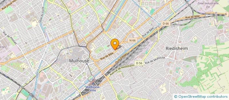 localisation de l'entreprise MADAME AMENAGHAWON OMORUYI  MULHOUSE