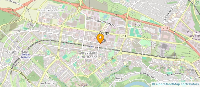 localisation de l'entreprise MADAME AMENAN KOFFI  CERGY