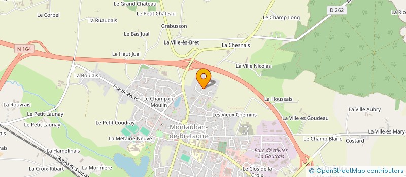 localisation de l'entreprise MADAME AMENAN KONAN à MONTAUBAN-DE-BRETAGNE