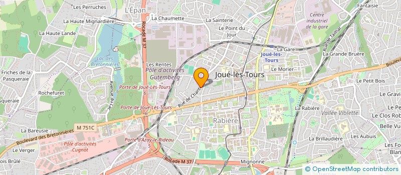 localisation de l'entreprise MADAME AMENI KHEZAMI  JOUE-LES-TOURS