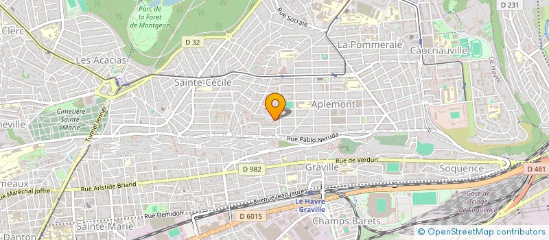 localisation de l'entreprise MADAME AMETHYS VANROYE à LE HAVRE