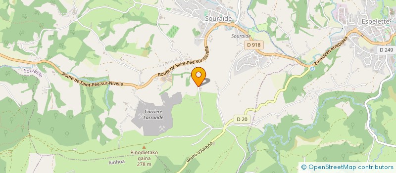 localisation de l'entreprise MADAME AMETS AZCUE à SOURAIDE