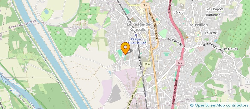 localisation de l'entreprise MADAME AMEVI FRANCOISE YAKPO-DJINAKE  LE PEAGE-DE-ROUSSILLON