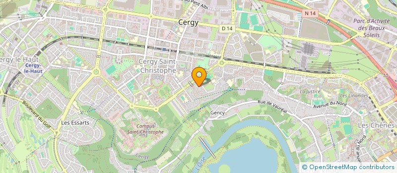 localisation de l'entreprise MADAME AMIIRAH RAZANANIRINA  CERGY