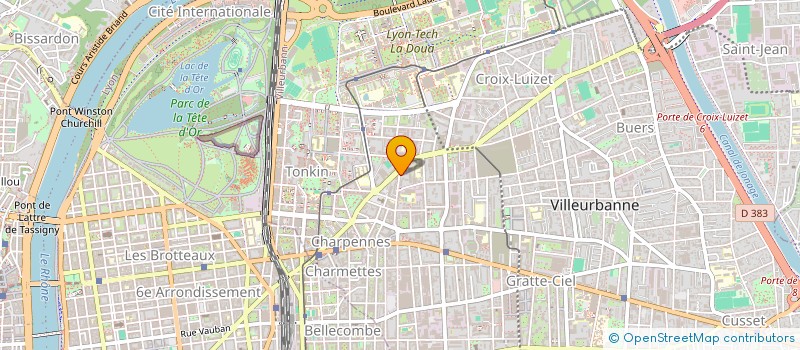 localisation de l'entreprise MADAME AMILA JUSIC  VILLEURBANNE