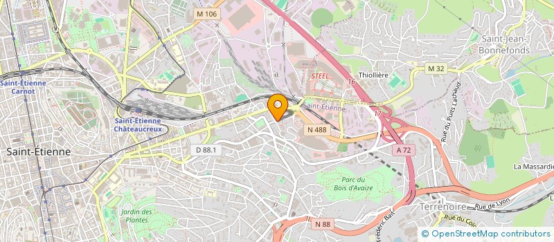 localisation de l'entreprise MADAME AMINA ABDOU  SAINT-ETIENNE