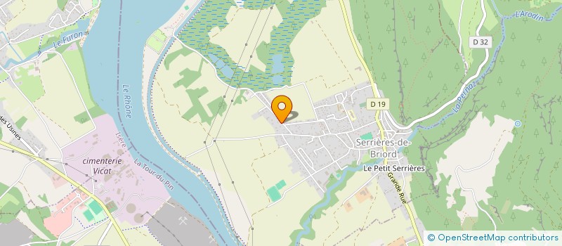 localisation de l'entreprise MADAME AMINA AGNAOUI  SERRIERES-DE-BRIORD