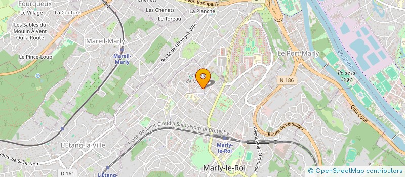 localisation de l'entreprise MADAME AMINA AIT ALLAOUA  MARLY-LE-ROI