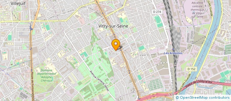 localisation de l'entreprise MADAME AMINA AOUCHAR  VITRY-SUR-SEINE