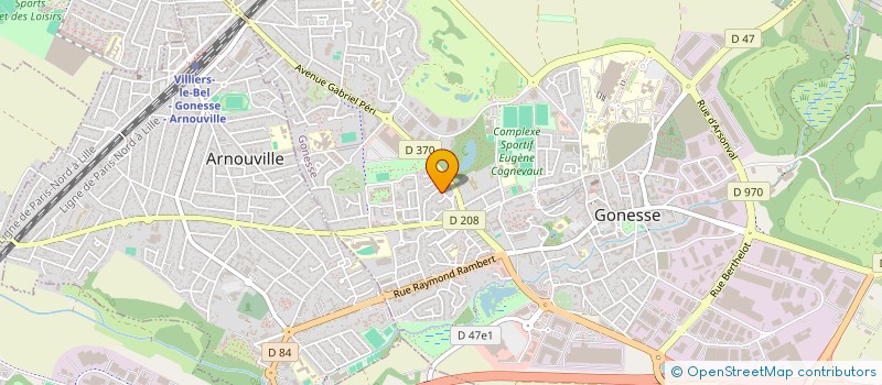 localisation de l'entreprise MADAME AMINA AZMANE  GONESSE