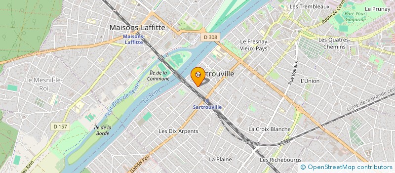 localisation de l'entreprise MADAME AMINA BELAOUNI  SARTROUVILLE