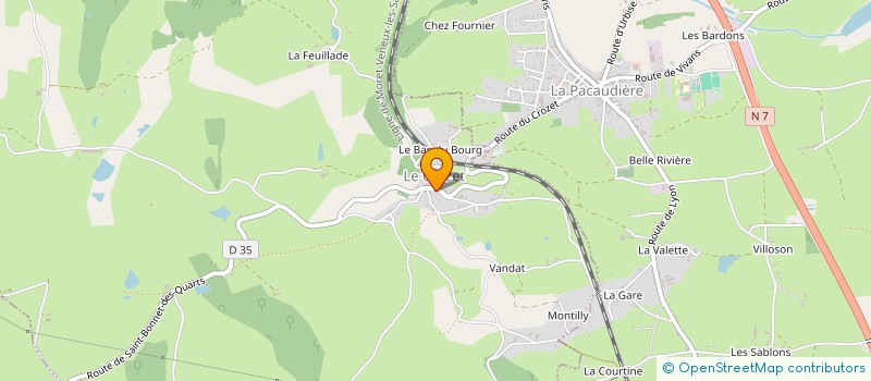 localisation de l'entreprise MADAME AMINA BELHADJI  LE CROZET