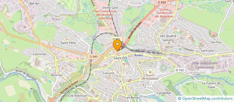 localisation de l'entreprise MADAME AMINA BEN YOUNESS AQQA  RODEZ