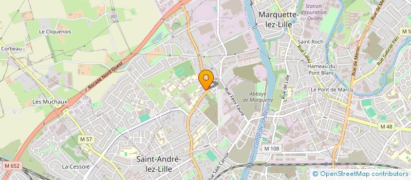 localisation de l'entreprise MADAME AMINA BENGANA  SAINT-ANDRE-LEZ-LILLE