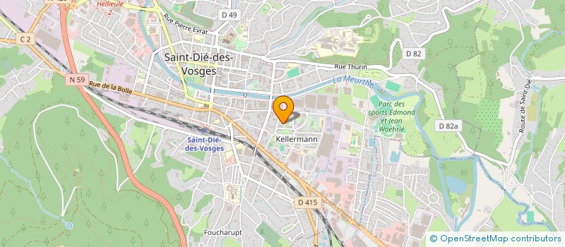 localisation de l'entreprise MADAME AMINA BENGUERMOUD  SAINT-DIE-DES-VOSGES