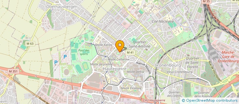 localisation de l'entreprise MADAME AMINA BENTAHAR à STRASBOURG