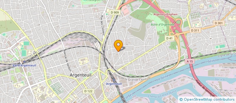 localisation de l'entreprise MADAME AMINA BERROUANE à ARGENTEUIL