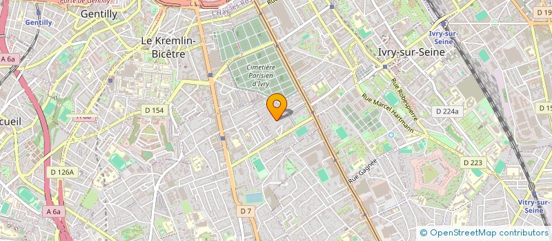 localisation de l'entreprise MADAME AMINA BOUCHAM  IVRY-SUR-SEINE