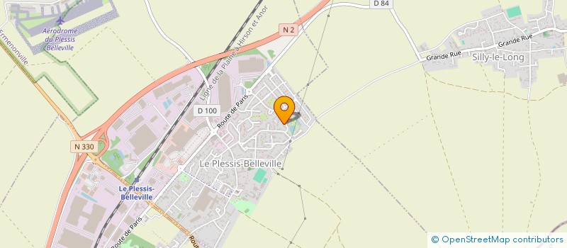 localisation de l'entreprise MADAME AMINA BOUCHIKHI  LE PLESSIS-BELLEVILLE