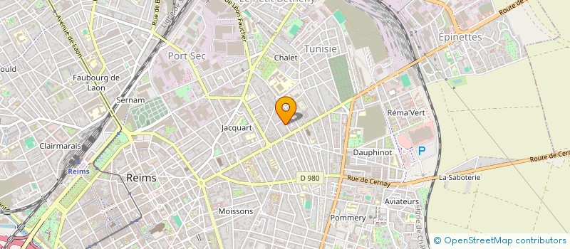 localisation de l'entreprise MADAME AMINA BOUDERBALA  REIMS